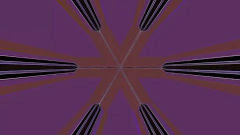 3D shining bright dots set colorful line wave motion, on black background Video stock 311110656