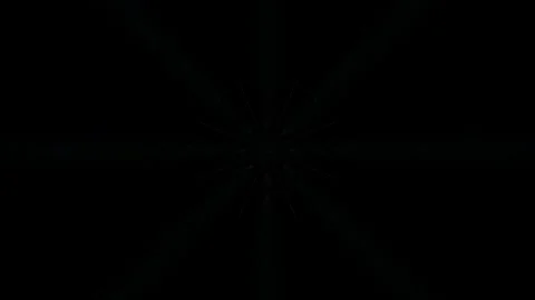 3D shining bright dots set colorful line wave motion, on black background Video stock 311337041