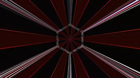 3D shining bright dots set colorful line wave motion, on black background 스톡 동영상 313145084