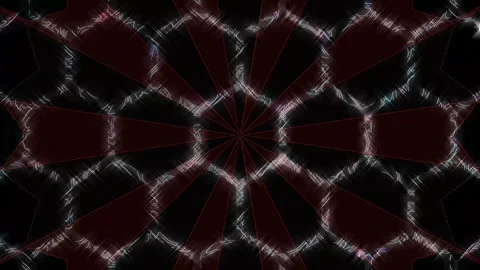 3D shining bright dots set colorful line wave motion, on black background Video stock 313145119