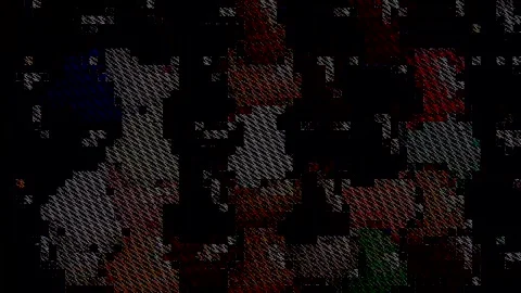 3D shining bright lines set wave motion, color full, on black background 库存影片 330973964