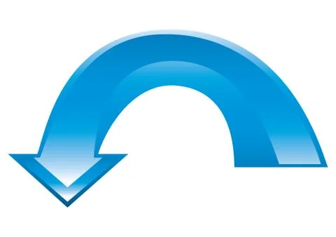 3d shiny arrow pointing transition, vector illustration Stock Illustration