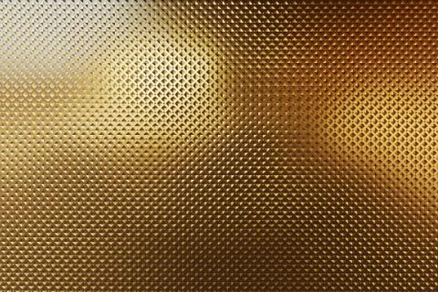 3D shiny golden yellow pattern, symmetrical and geometric abstract shapes on Stock Illustration
