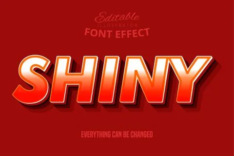 3d shiny text effect for modern design Stock Illustration
