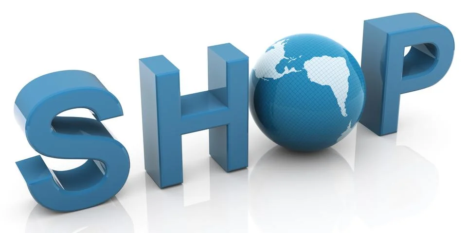 3d shop Stock Illustration
