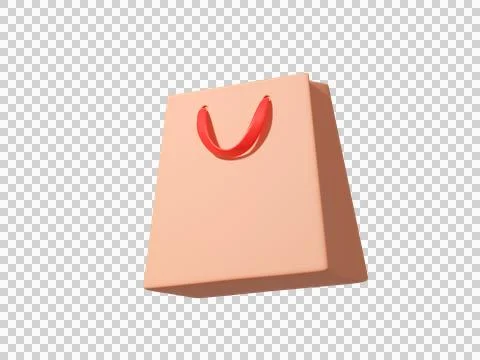 3D Shopping Bag Stock Illustration