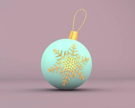 3d Сhristmas ball Stock Illustration