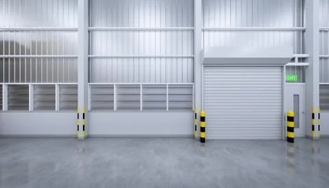3d shutter door Stock Illustration