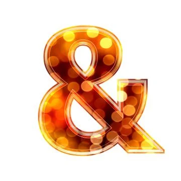3d sign with glowing lights texture Stock Illustration