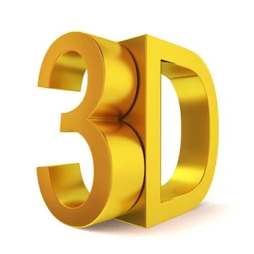 3d sign Stock Illustration