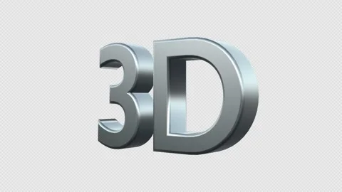 3D Sign Text Logo Icon With Alpha Channel Stock Footage 291458830