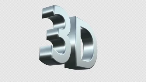 3D Sign Text Logo Icon With Alpha Channel Stock Footage 291459409