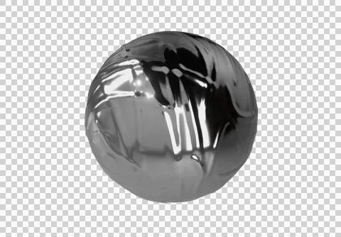 3d silver ball Stock Photos