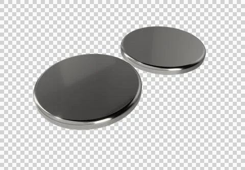 3d silver coins Stock Photos