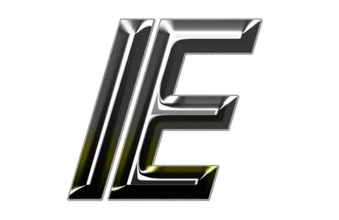 3d silver font Stock Illustration