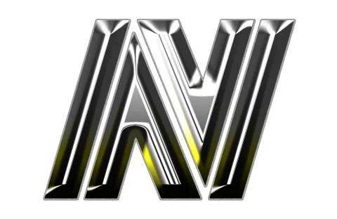 3d silver font Illustrazione stock