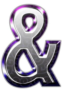 3d silver font Stock Illustration