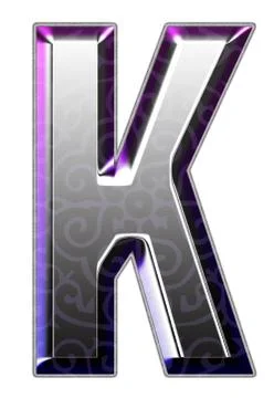 3d silver font Stock Illustration