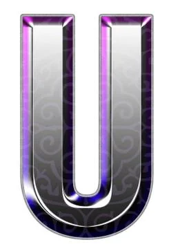 3d silver font Stock Illustration