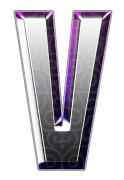 3d silver font Illustrazione stock