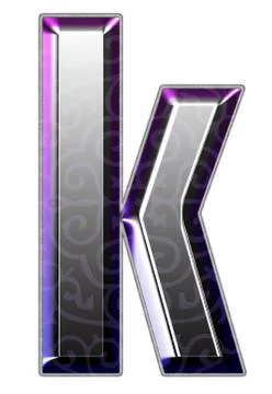 3d silver font Stock Illustration