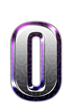 3d silver font Stock Illustration