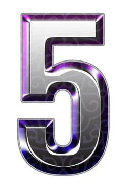 3d silver font Stock Illustration