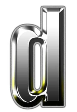 3d silver font Stock Illustration