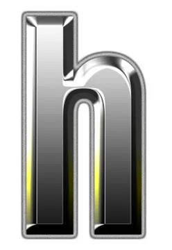 3d silver font Illustrazione stock