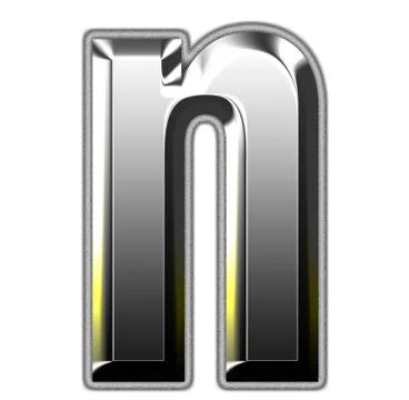 3d silver font Stock Illustration