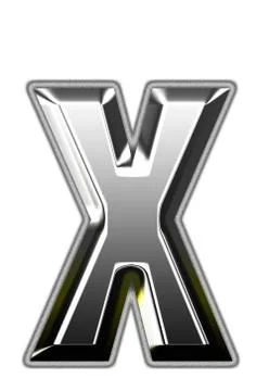 3d silver font Illustrazione stock