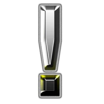 3d silver font Illustrazione stock