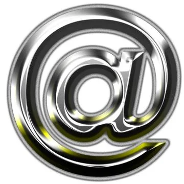 3d silver font 库存插图