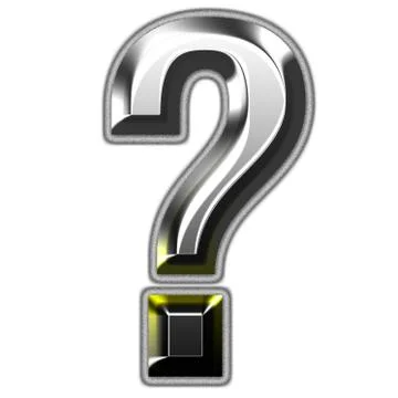 3d silver font Stock Illustration