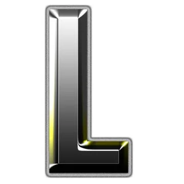 3d silver font illustration Stock Illustration