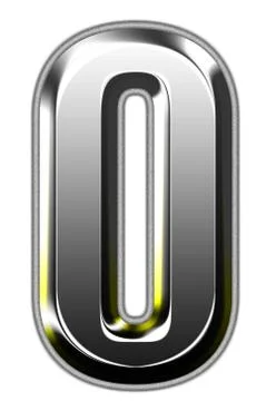 3d silver font illustration Illustrazione stock