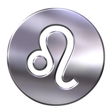 3D Silver Leo Stock Illustration