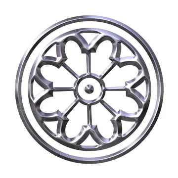 3D Silver Ornament 1 Stock Illustration