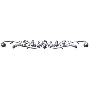 3D Silver Ornament 6 Stock Illustration