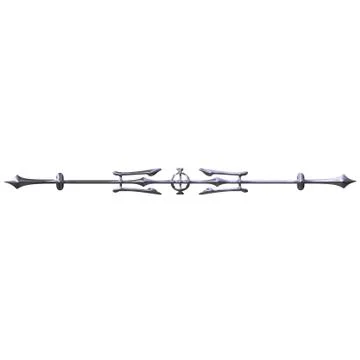 3D Silver Ornament 7 Stock Illustration