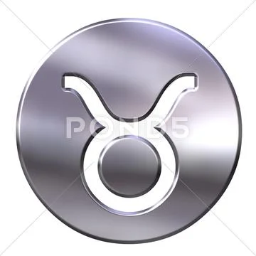 3D Silver Taurus Stock Illustration