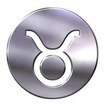 3D Silver Taurus Stock Illustration