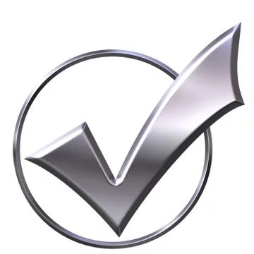 3D Silver Ticked Circle Stock Illustration