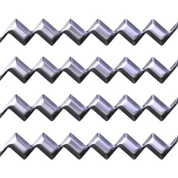 3d silver zig zag texture Stock Illustration