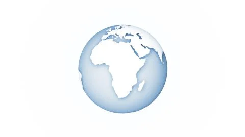 3D simple illustration of earth globe isolated on white background Stock-Illustration
