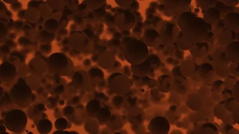 3d simulation of cells in microscopic view. Design. Red blood flow with cells 스톡 일러스트