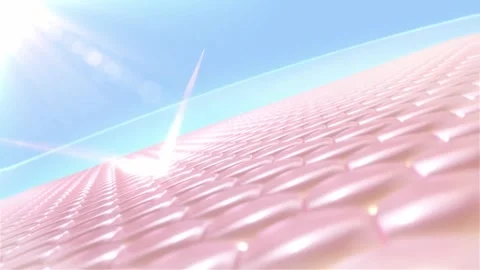 3D skin cell visuals. vitamin through the skin layer repair wrinkles anti aging 動画素材 334589628