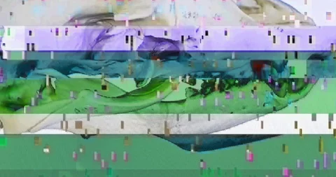 3d skull footage with noise effect.  Stock Footage 122818060