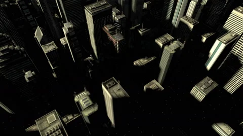 3D Skyline Loop 06 Stock Footage 49839508