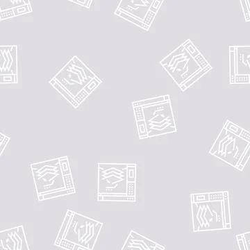 3d slicing software line seamless pattern Illustrazione stock